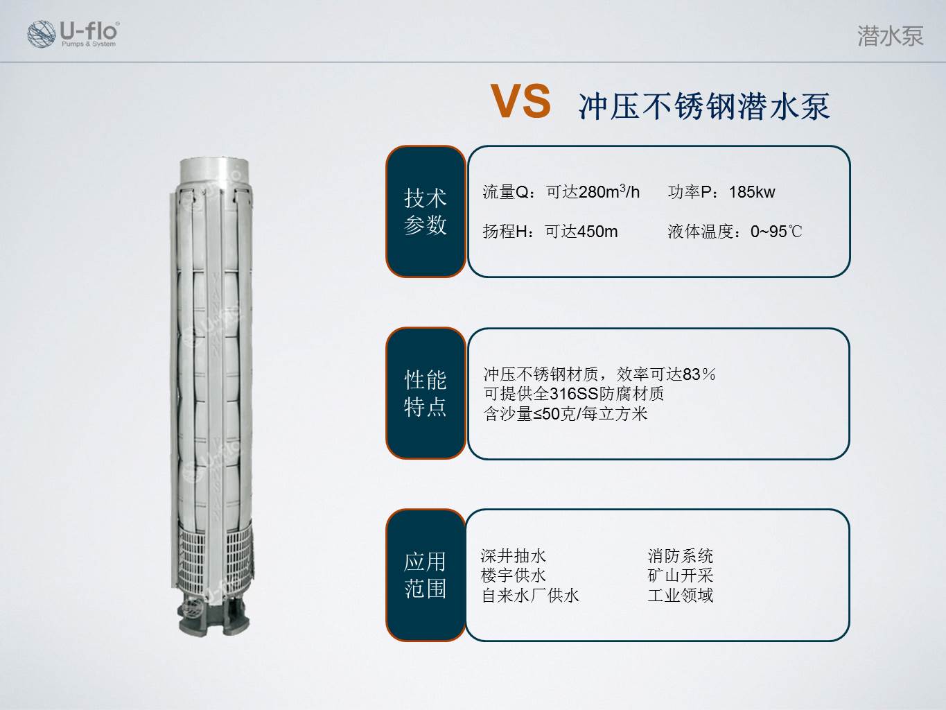 沖壓不銹鋼潛水泵